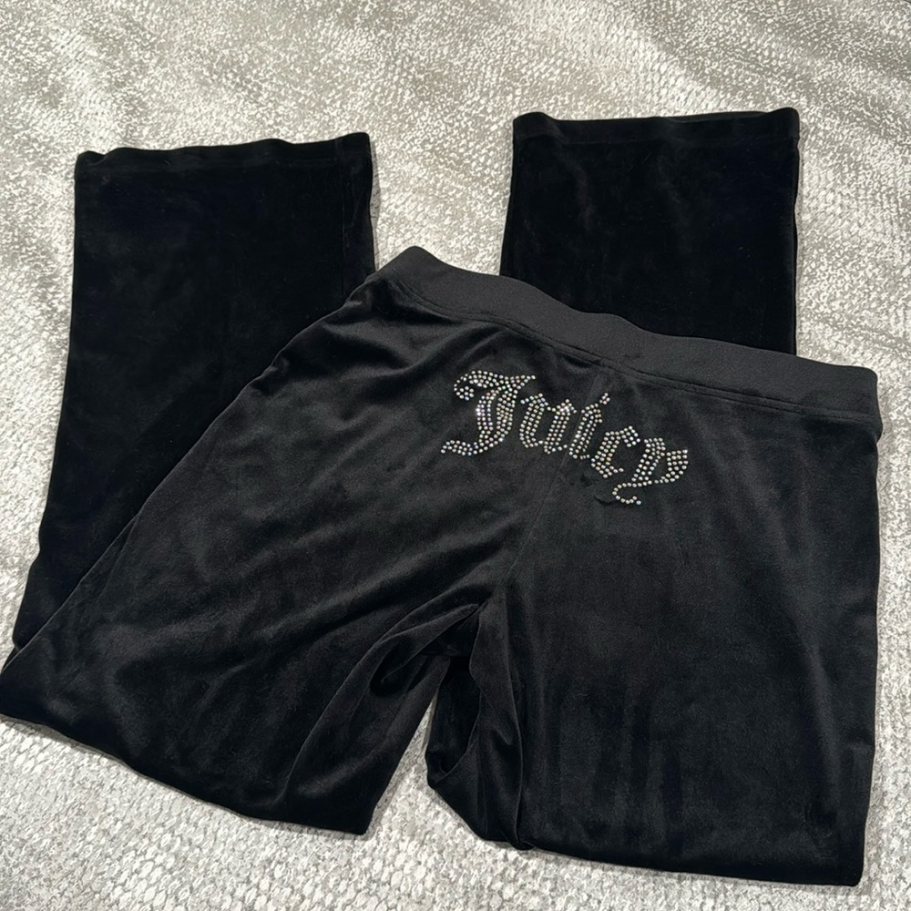 Juicy Black Velour Pants